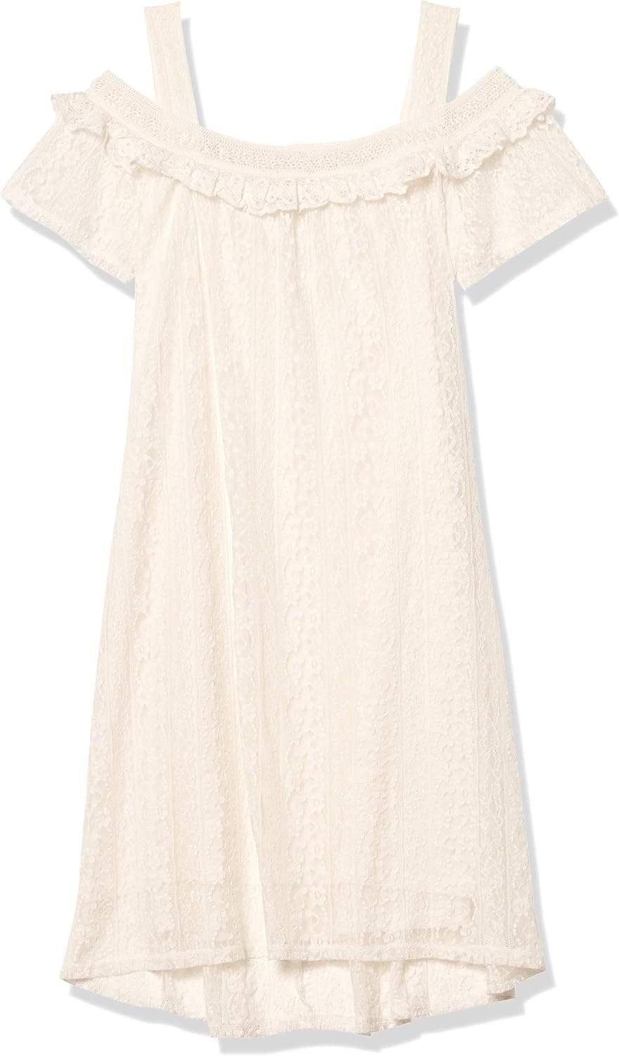 OneWorld Women's Off The Shoulder Knee Length Lace Dress