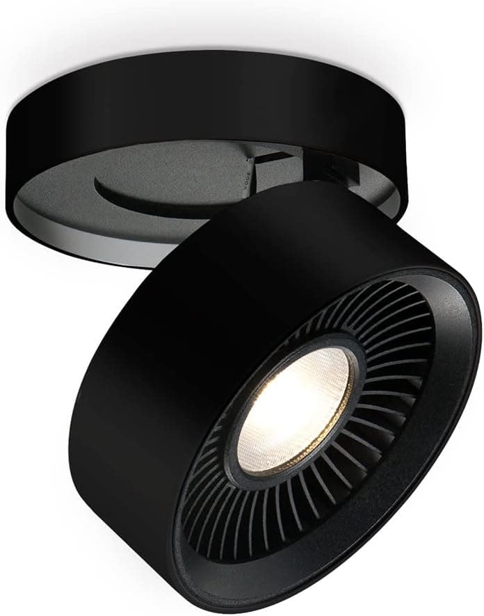 Kuzco Lighting FM9405-BK Solo - 20W LED Flush Mount-3.75 Inches Tall and 5 Inches Wide, Finish Color: Black