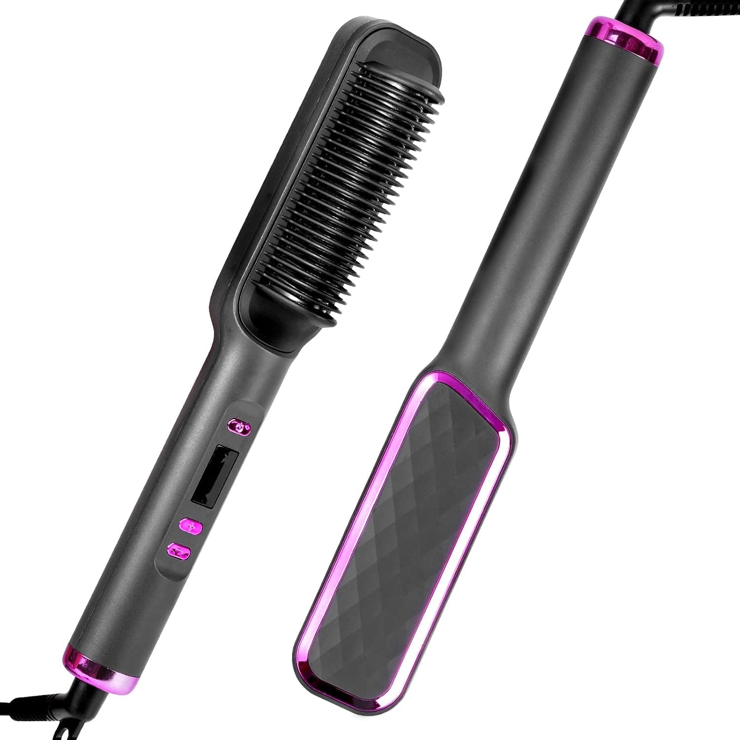 LHHXF Negative Ion Hair Straightening Comb Hair Straightener Brush Hot Brush Hair Straightener with Auto Temperature Lock & Auto-Off Function, Anti-Scald for Professional Hair Salon at Home