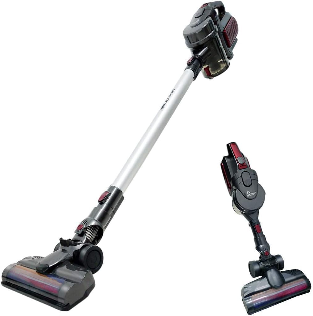 Cordless Vacuum Stick Vacuum Handheld Car Vacuum 2 in 1,Lightweight Bagless Detachable Rechargeable Upright Vacuum Cleaner with LED Light,8500pa Strong Suction for Home Cleaning