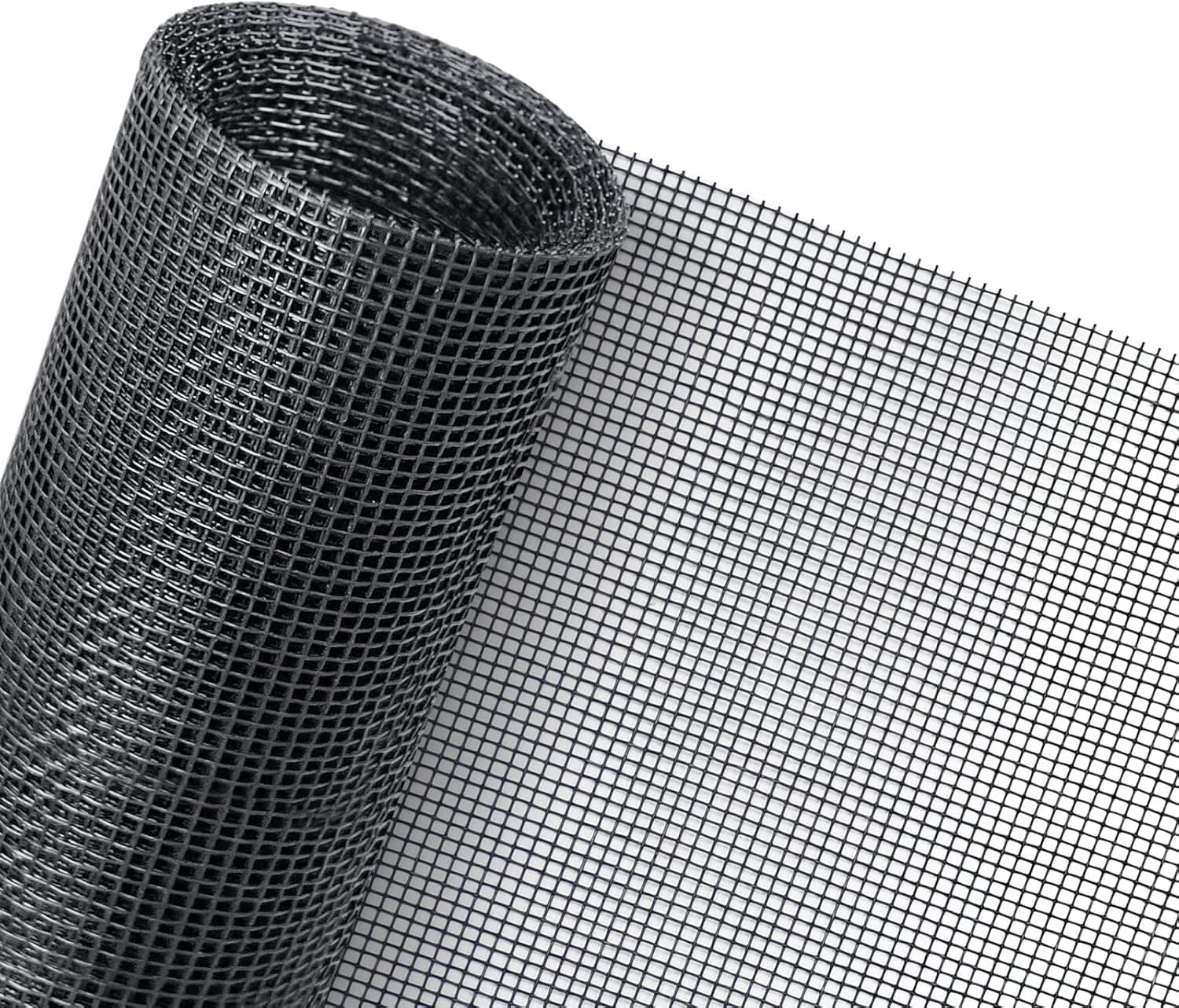 Senneny 39" x 118" Adjustable Window Screens, DIY Custom Fiberglass Screen Mesh, Window Screen Replacement for Windows Doors and Patio Screens, Premium Pet Screen (39" × 118", Gray)