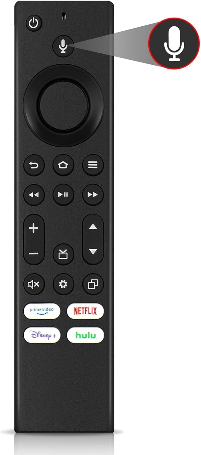NS-RCFNA-21 Replacement voice remote control fit for Insignia Firee TV NS-32DF310NA19 NS-24DF310NA21 NS-50F301NA22 NS-55DF710NA19 NS-39DF310NA21 NS-42F201NA22 NS-24F202NA22 NS-43F301NA22 NS-75F301NA21