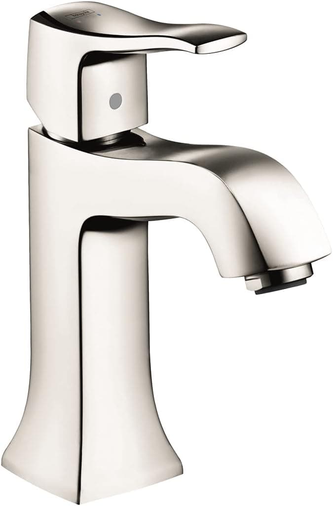 hansgrohe Metris C Classic Replacement Easy Clean 1-Handle 1 7-inch Tall Bathroom Sink Faucet in Polished Nickel, 31077831