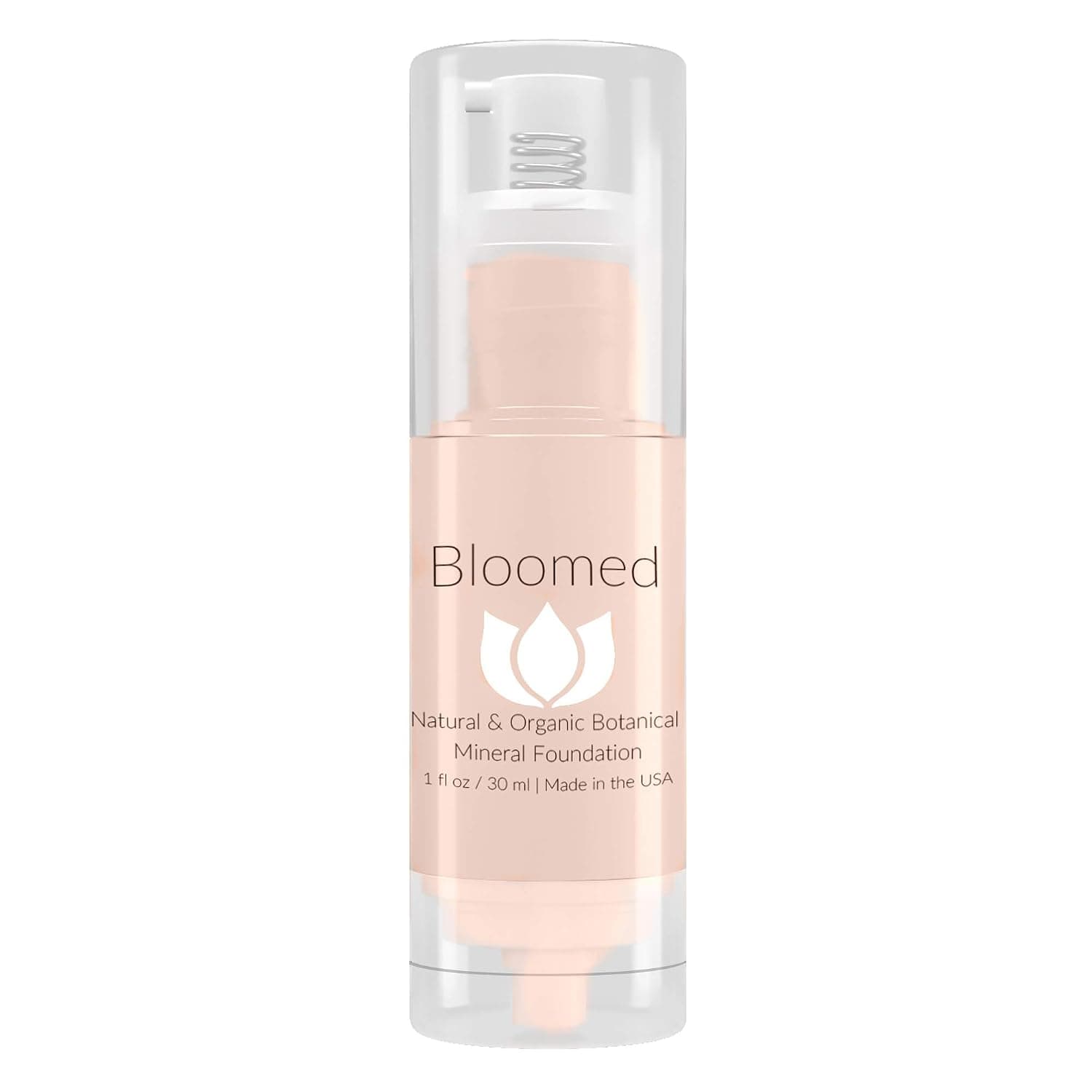 Liquid Foundation Organic Makeup - Best Vegan All Natural Gluten Free Aloe Base Liquid Foundation For Mature Skin (Pretty Primrose)