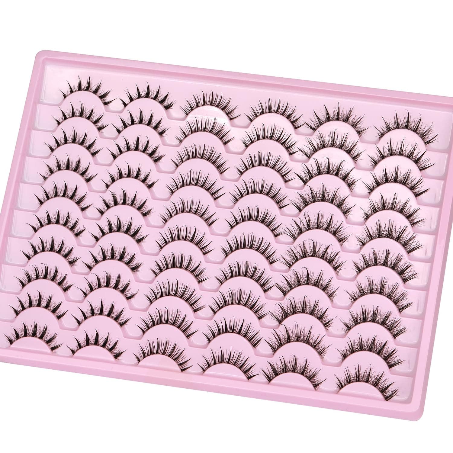 Manga Lashes False Eyelashes Natural Look 30 Pairs Wispy Spiky Eye Lashes Clusters Anime Lashes Like Eyelash Extension