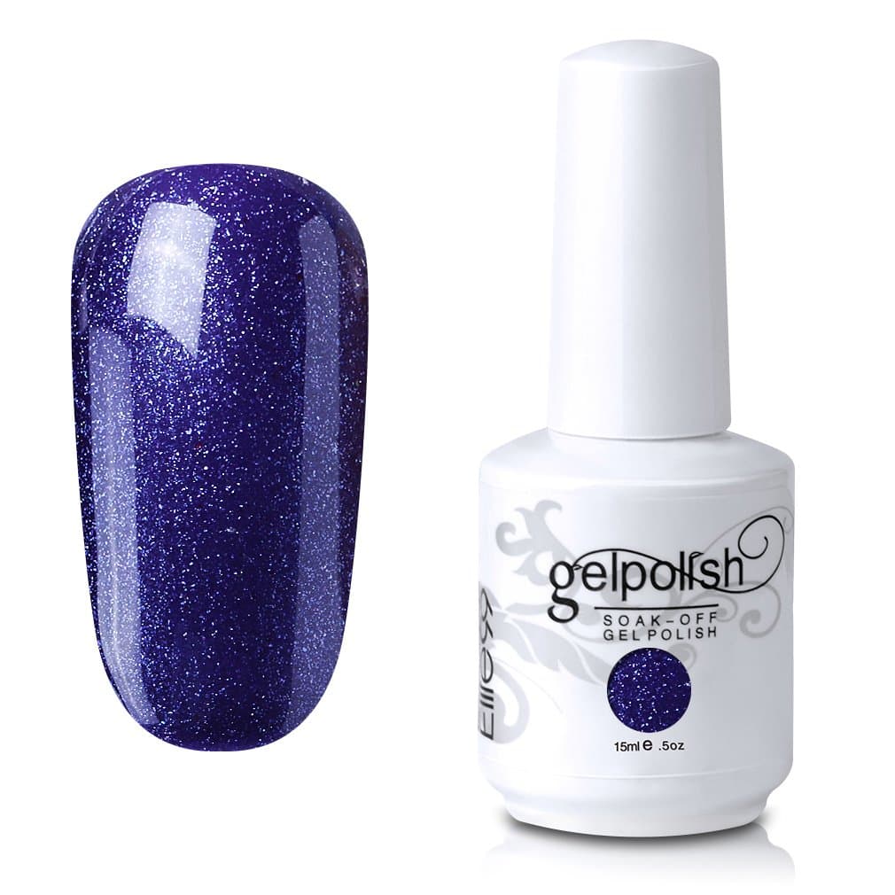 Elite99 Soak-Off UV LED Gel Polish Nail Art Manicure Lacquer Pearl Indigo 262 15ml