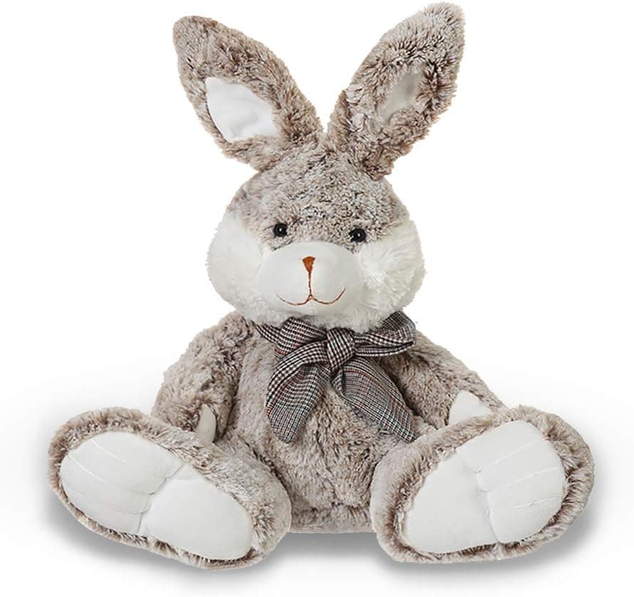 AMERLL Easter Bunny Stuffed Animal Soft Plush Easter Bunny Durable Stuffed Animal Rabbit Plush Toy Birthday Easter Gifts for Toddler Girls Kids (13 inches)