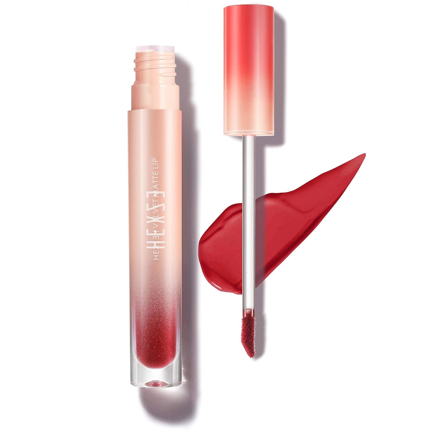HEXZE Lipstick Long Lasting Matte Lipstick, Hydrating Lipsticks Super Lustrous Lip Makeup labiales，gloss Soft Velvet Lip M78