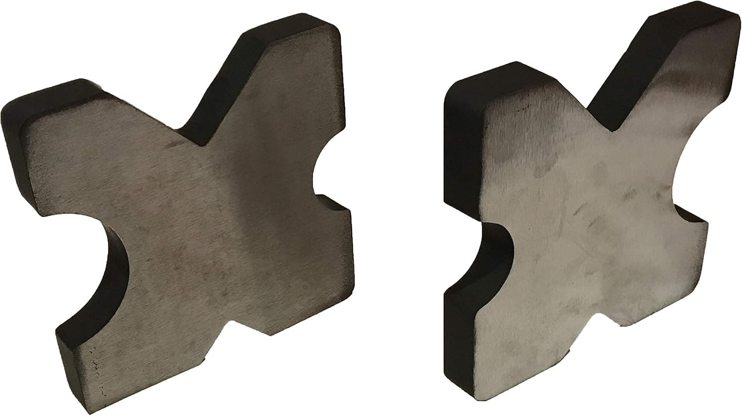 Pocono Metal Craft 1" X 5" X 5" 4 Notch H Frame Shop Press Steel Arbor Plates