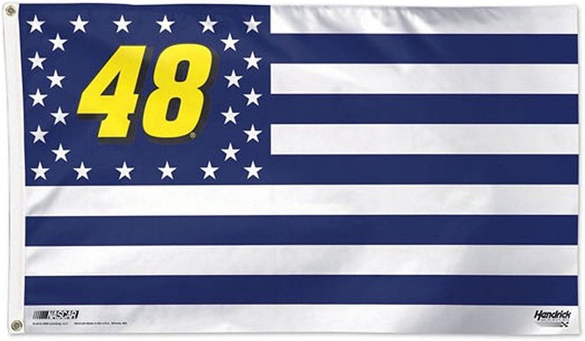 Wincraft Jimmie Johnson 2016 Stars and Stripes 3x5 Deluxe Singe-Sided Flag