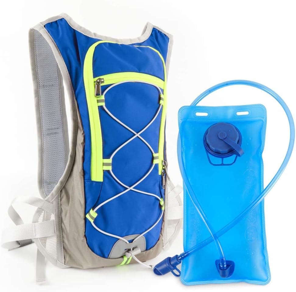 Hydration Backpack with 2L Water Bladder Outdoor Pack for Running Hiking Camping Cycling Climbing