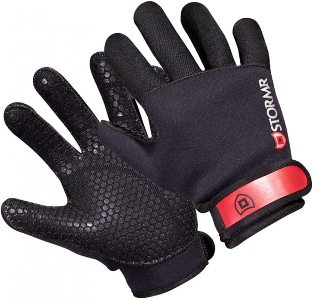 Stormr Strykr 2mm Neoprene Mens and Womens Glove - Fully Lined Micro-Fleece Gloves with Adjustable Wrist Closures - Ideal for Ice Fishing, Winter Conditions, and Foul Weather, XXL