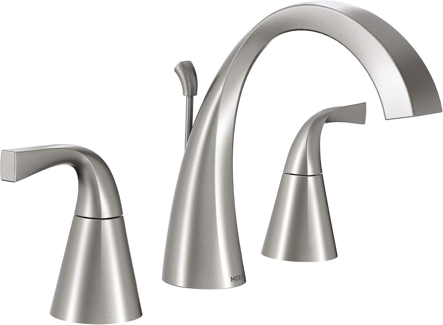 Moen 84661SRN Universal 2 Handle Bathroom Faucet, Spot Resist Brushed Nickel