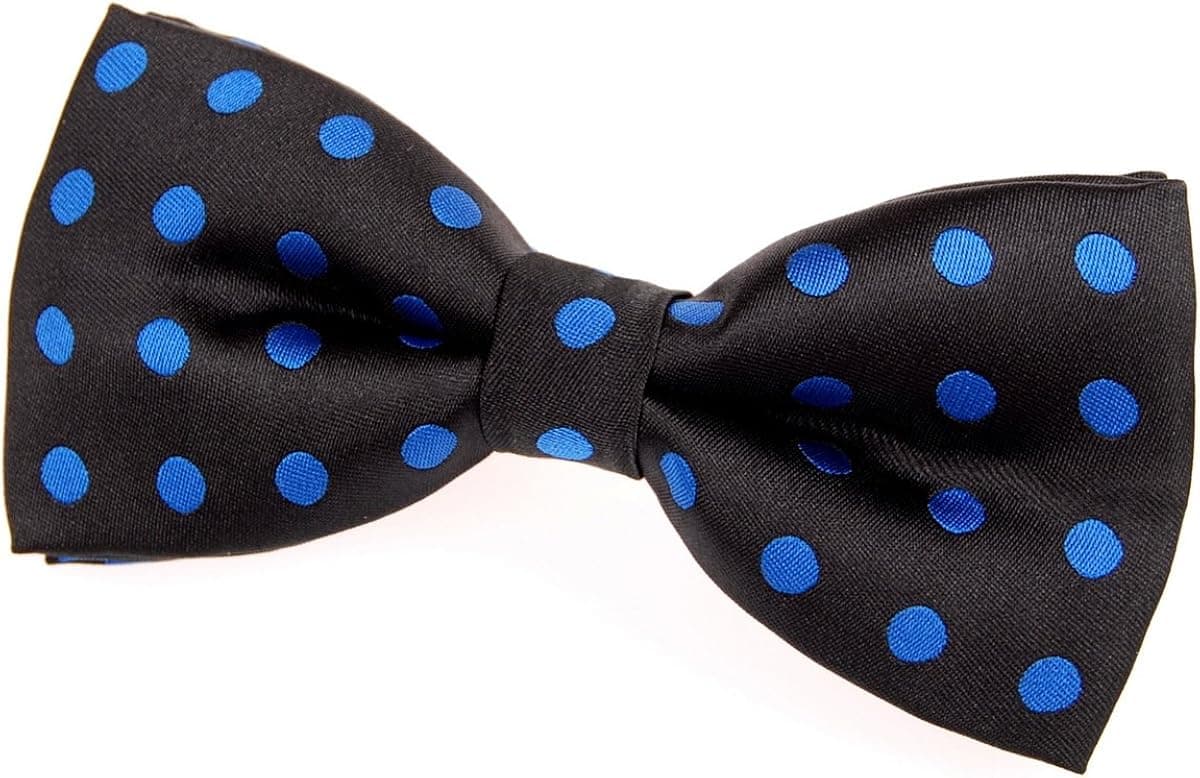 Classic Polka Dots Woven Microfiber Pre-tied Bow Tie (4.5")
