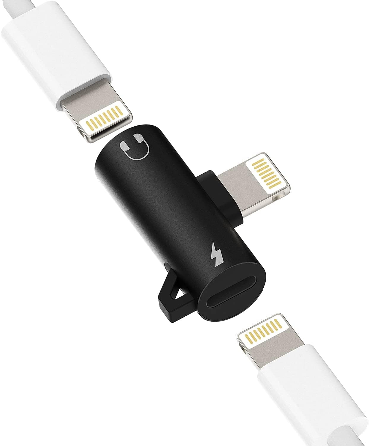 Apple MFI Certified,Headphone Adapter for Lightning Double Port to Audio Jack and Charger Earphone Charging Splitter Compatible with iPhone 11 12Mini pro max xs xr x se 7 8plus for ipad air Connector