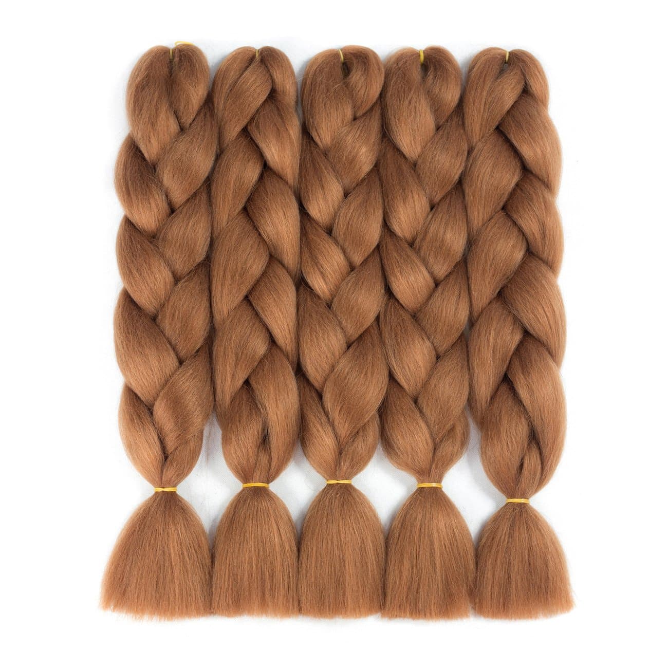 Alissa Jumbo Braiding Hair Extensions High Temperature Kanekalon Synthetic Braiding Twist Hair Multiple Tone Colored Jumbo Braiding Hair (24'', 30#)) …