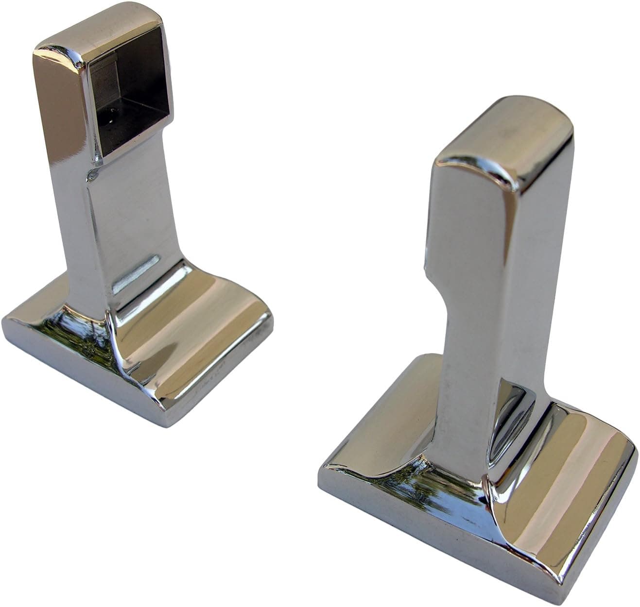 LASCO 35-5011 Hallmack Style Towel Bar Bracket Set Accessory, All Metal Construction, Chrome Plated Finish