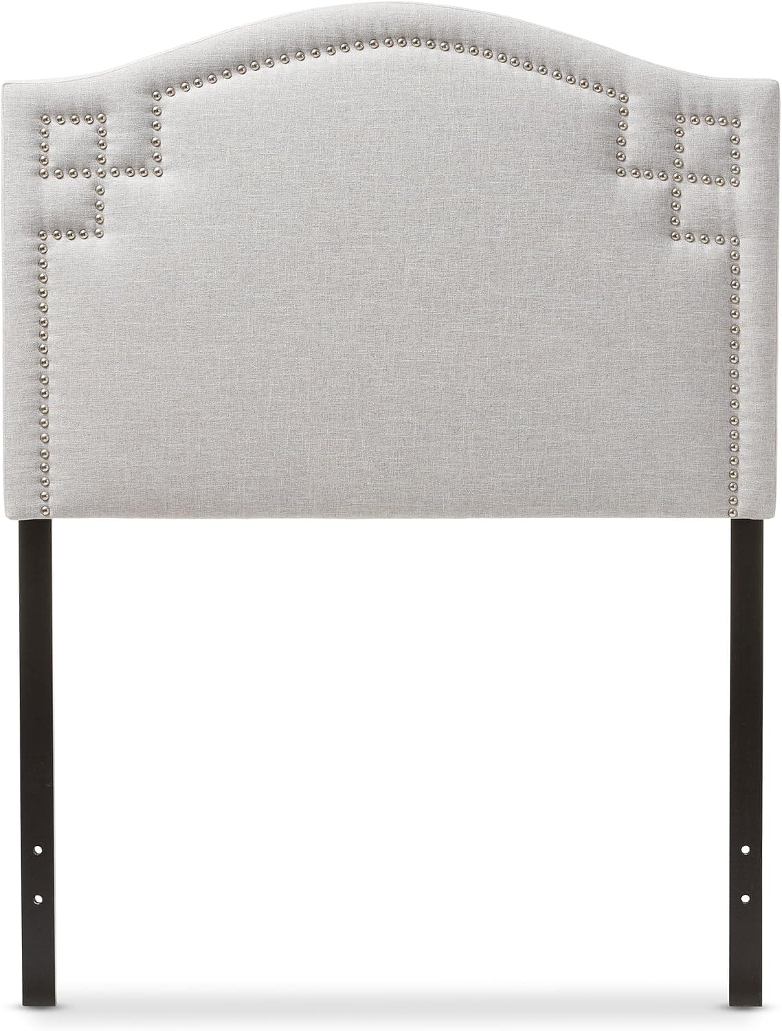 Baxton Studio Aubrey Modern and Contemporary Greyish Beige Fabric Upholstered Twin Size Headboard