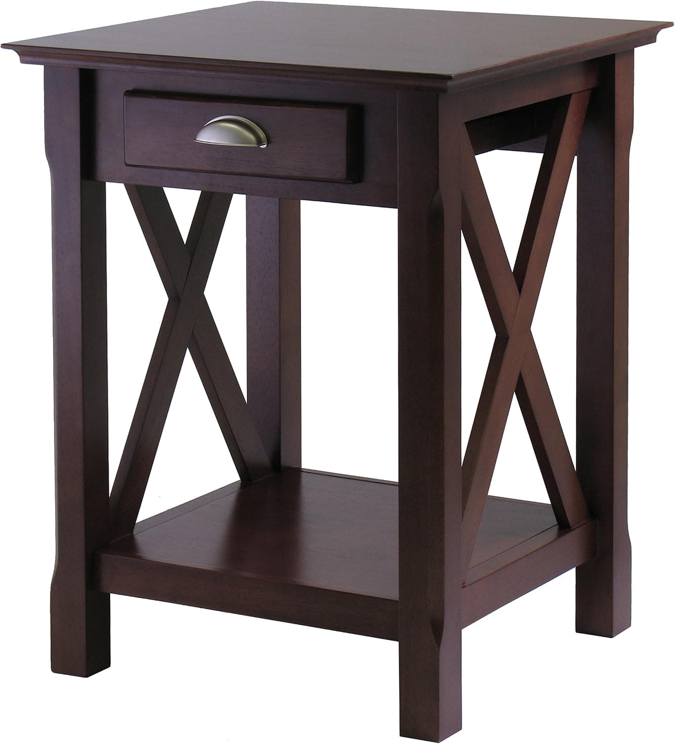 Winsome Wood Xola Night Stand, Cappuccino Finish