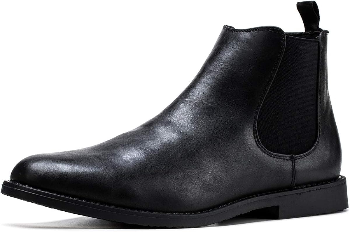 Jivana Men's Chelsea Ankle Dress Boots Oxford