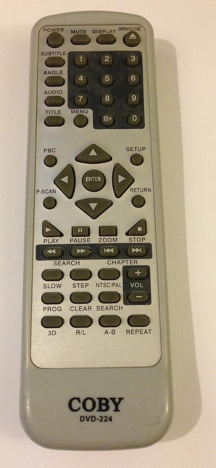 Coby DVD224 DVD524 Remote DVD-224 DVD-524 KM-268