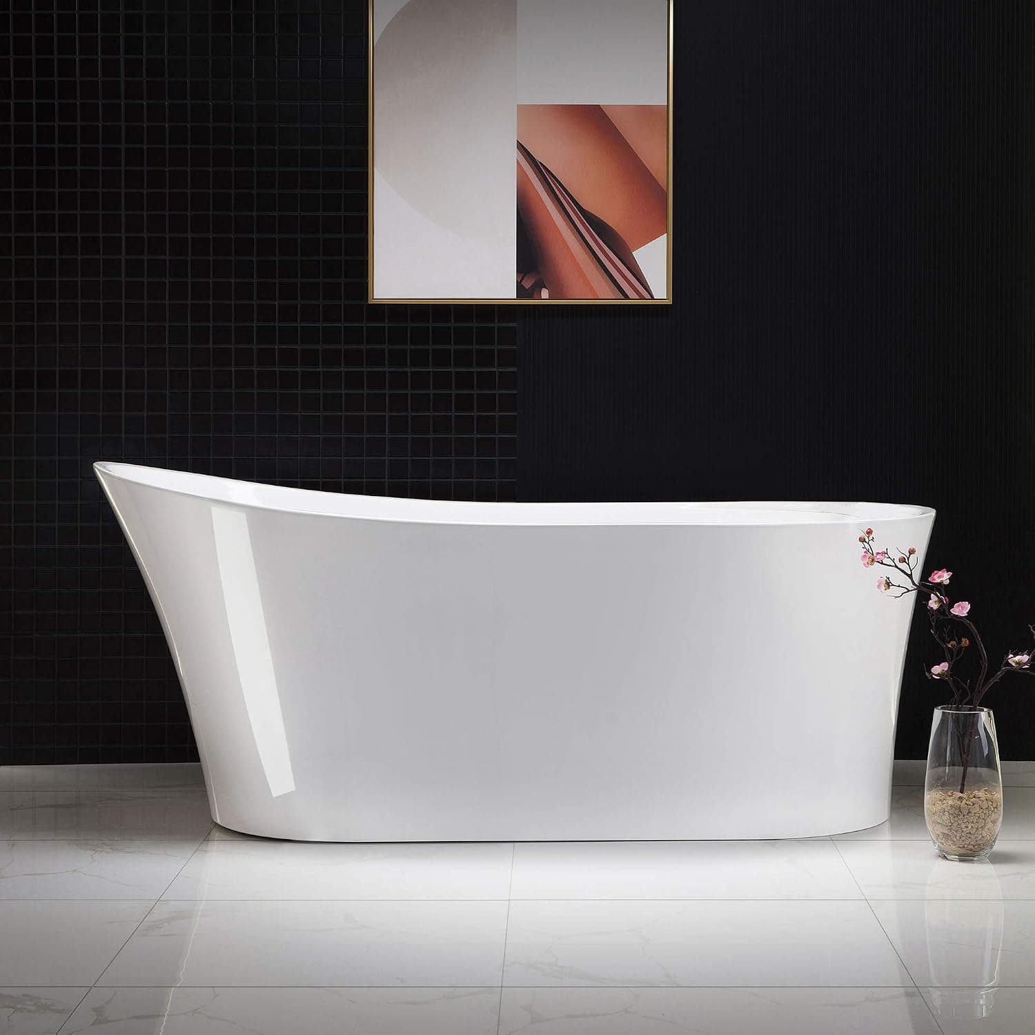 WOODBRIDGE B-0083/BTA-0083 FREESTANDING TUB, White