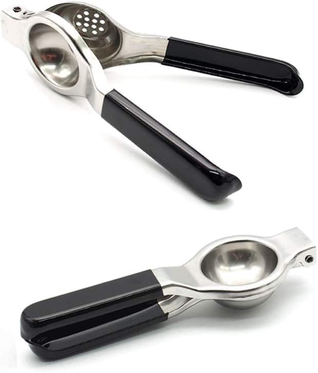 Lemon Squeezer Stainless Steel with Silicone Handles,Manual Citrus Press Juicer For Home kitchen…