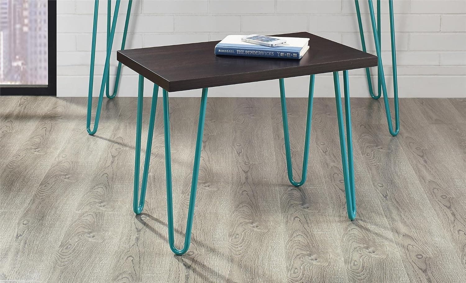 Altra Owen Retro Stool, Espresso/Teal