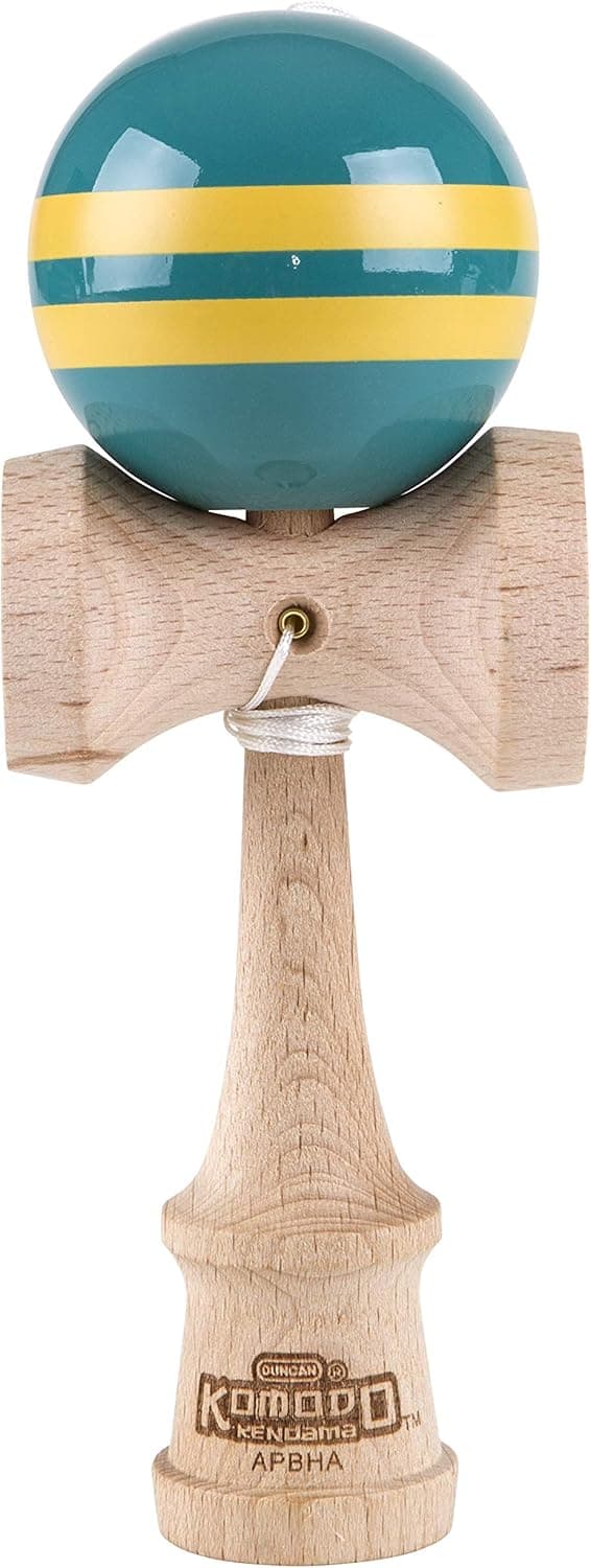 Duncan Toys Komodo Kendama, Lt. Blue w/ Yellow Stripe