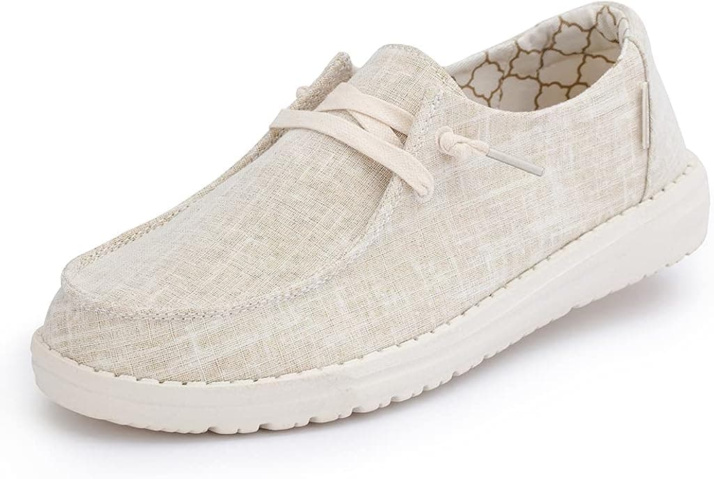 Hey Dude Women's Wendy Lace-Up Loafers Comfortable & Lightweight Ladies Shoes Multiple Sizes & Colors