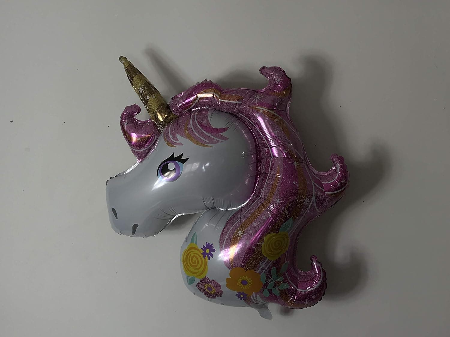 PartyPlace Unicorn Balloons, Helium Large Balloon for Kids Birthday Party, Baby Shower, Bridal, Wedding (Sparkly Pink)