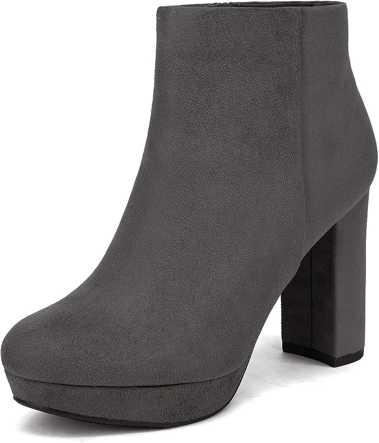DREAM PAIRS Women's Stomp High Heel Ankle Boots
