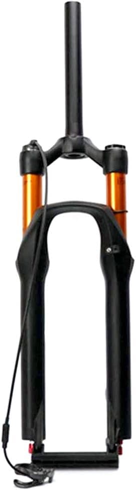 None Brand 26'' / 27.5''Alloy MTB Bicycle Shock Absorb Fork, Mountain Bike Air Suspension Front Fork, Fork for Bicycle Accessories (Remote Lockout)