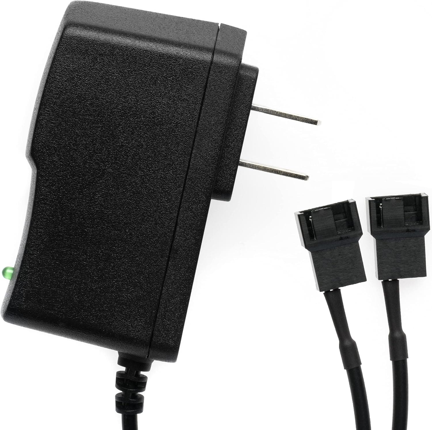CRJ 12V1A DC Power Supply for 2 x 3-Pin and 4-Pin Computer Case Fans