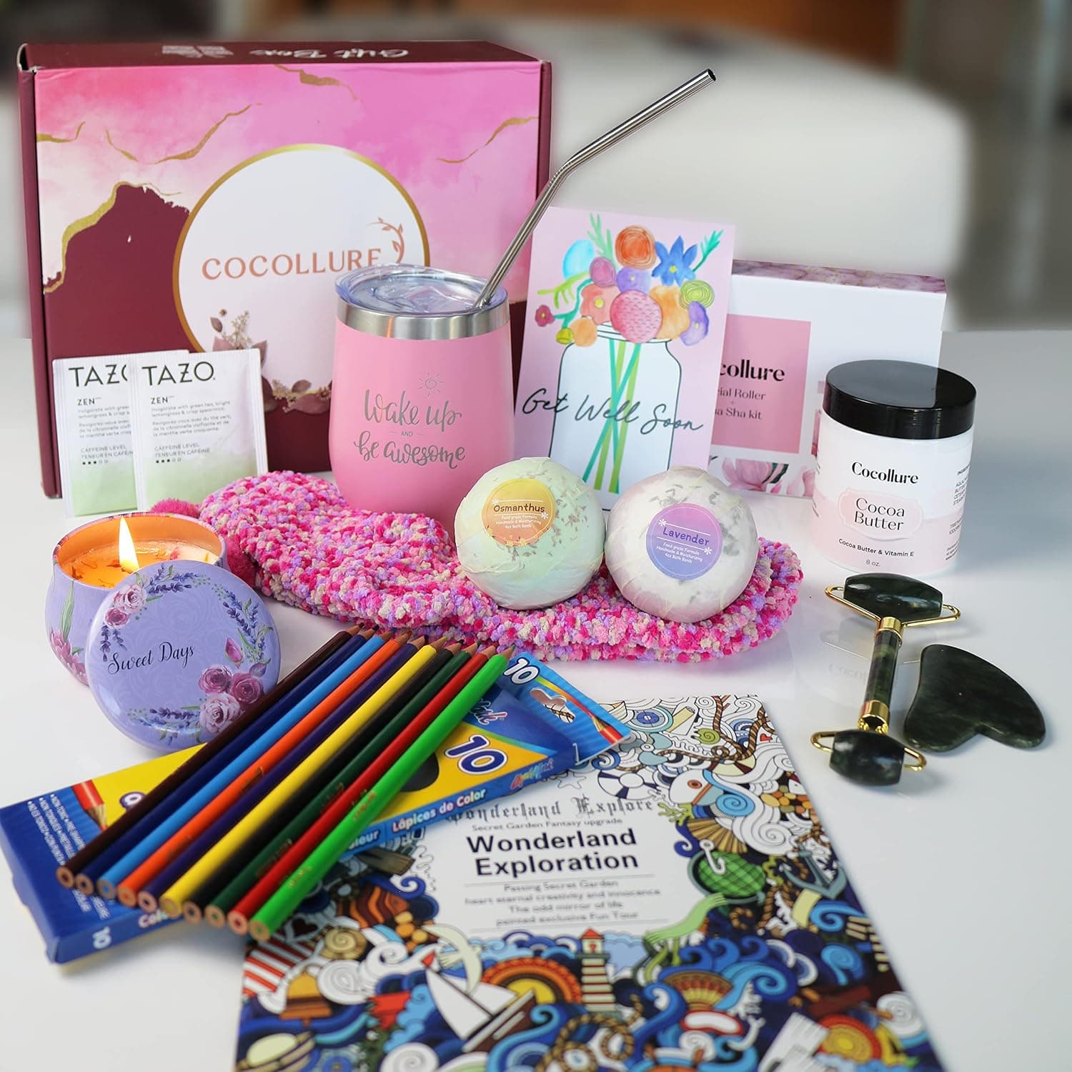 Get Well Soon Gifts for Women - Care Package for Women Stress Relief - Get Well Soon Gift Basket for Women After Surgery - Encouragement & Feel Better Soon Gifts for Women - Thoughtful Gifts for Her