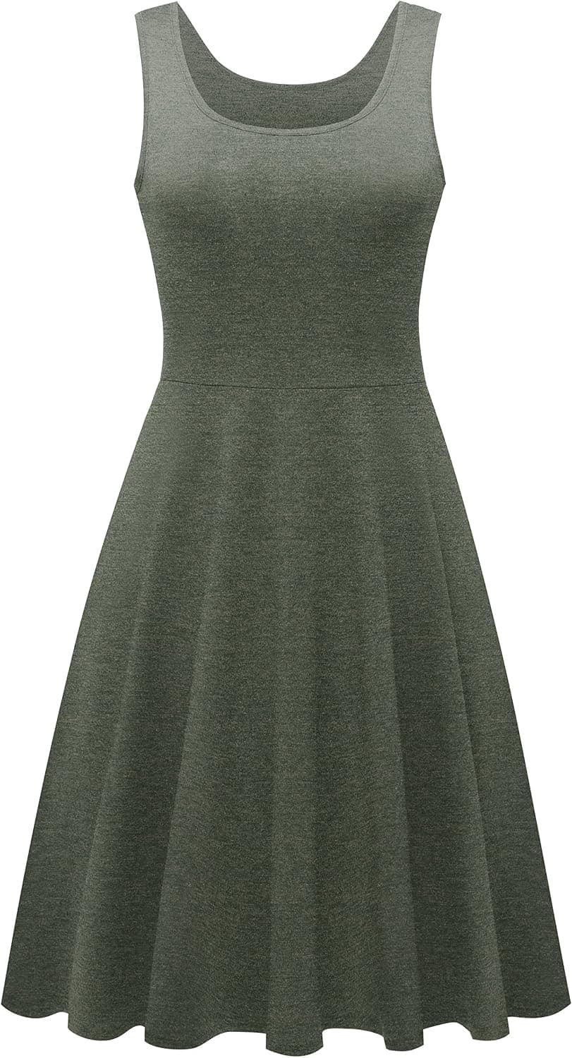 KAY SINN Women Summer Casual Dresses Swing Midi Dresses