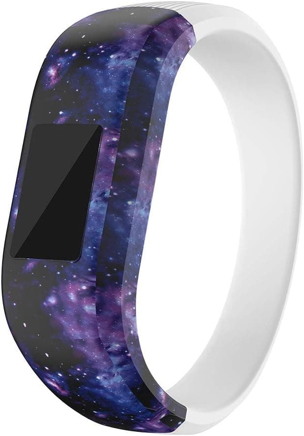 Silicone Garmin Vivofit JR Bands, Soft Silicone Printing Pattern Strap Unadjustable Sports Replacement Band Strap for Garmin Vivofit JR/Vivofit JR 2 Kids (Fantasy Blue, S ( 4.7"-5.7"))
