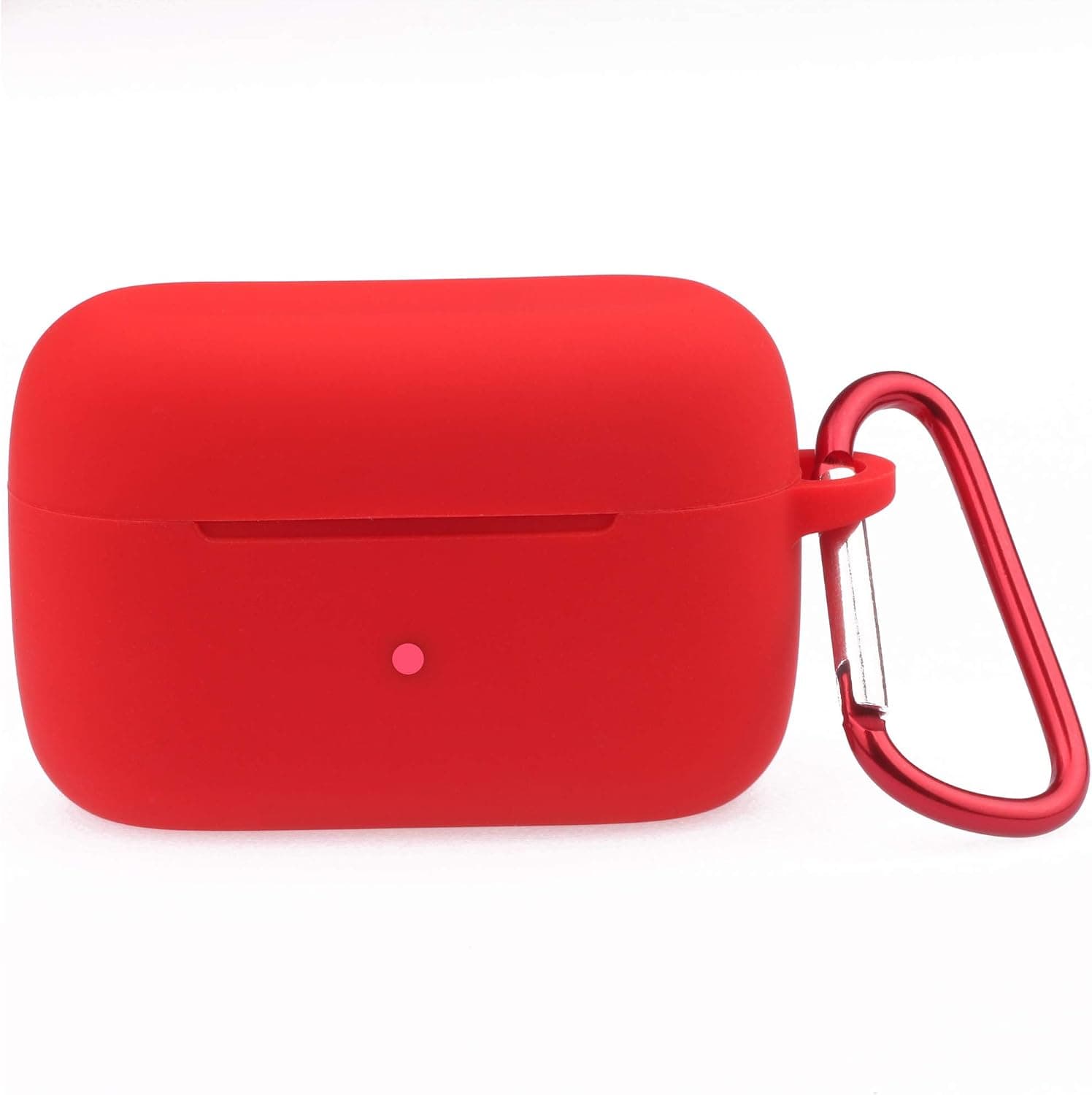 Silicone Case for Jabra Elite 85t Earbuds,Anti-Scratch Jabra Elite Active 85t Case Cover with Carabiner (Red)