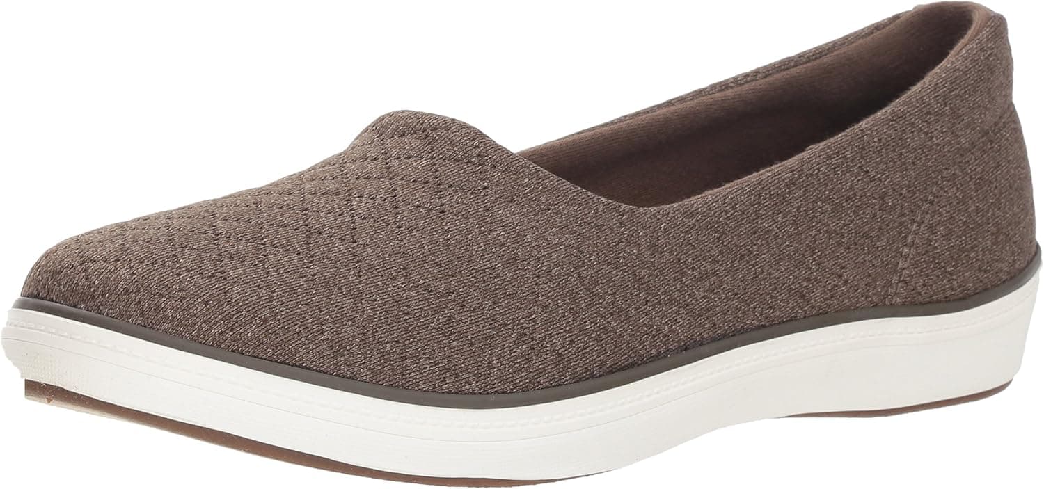 Grasshoppers Women's Lacuna Jersey Quilt Ballet Flat, Walnut, 9.5 W US