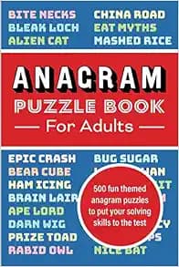 Anagram Puzzle Book for Adults: 500 fun themed anagram puzzles to put your solving skills to the test
