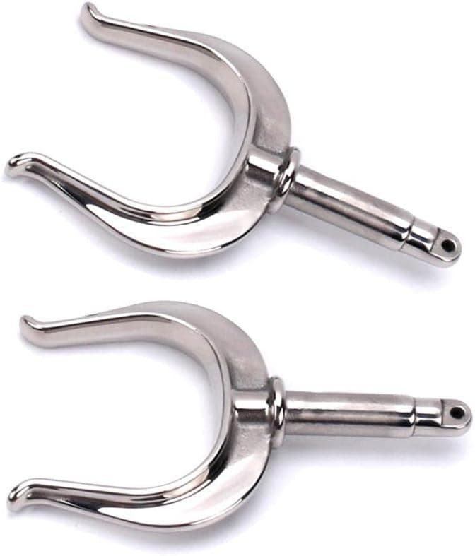 COC-LF Boat Stainless Steel Rowlock Side Mount Line Oarlock Socket Marine Yacht （2PCS）