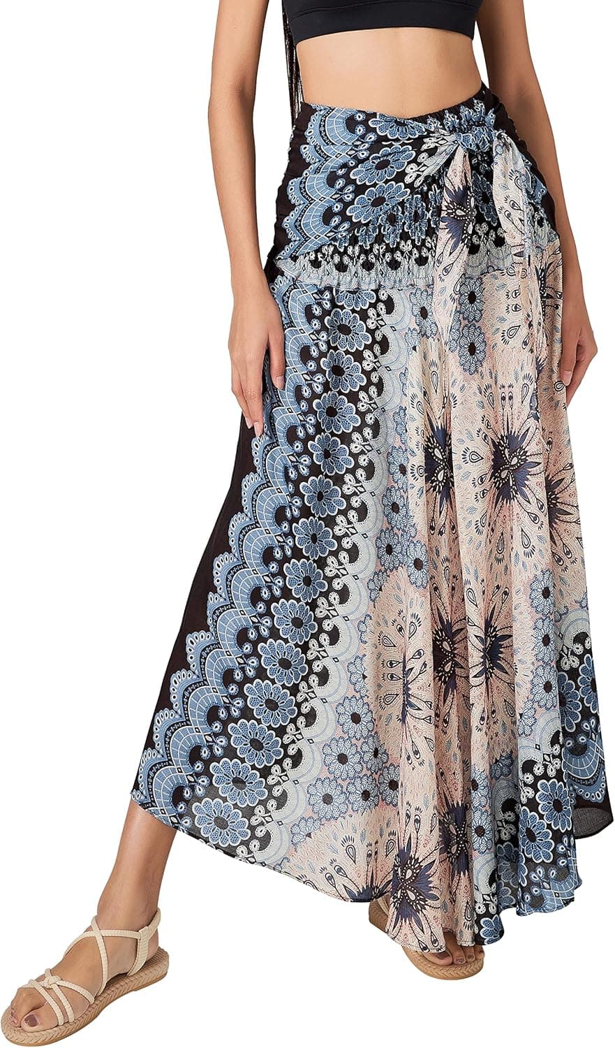 Joob Joob Long Boho Skirts for Women - Bohemian Hippie Maxi Summer Skirt