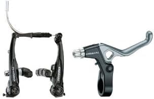 Tektro 930AL BMX Brake Set w/313 Levers Rear, 95mm Arms Silver