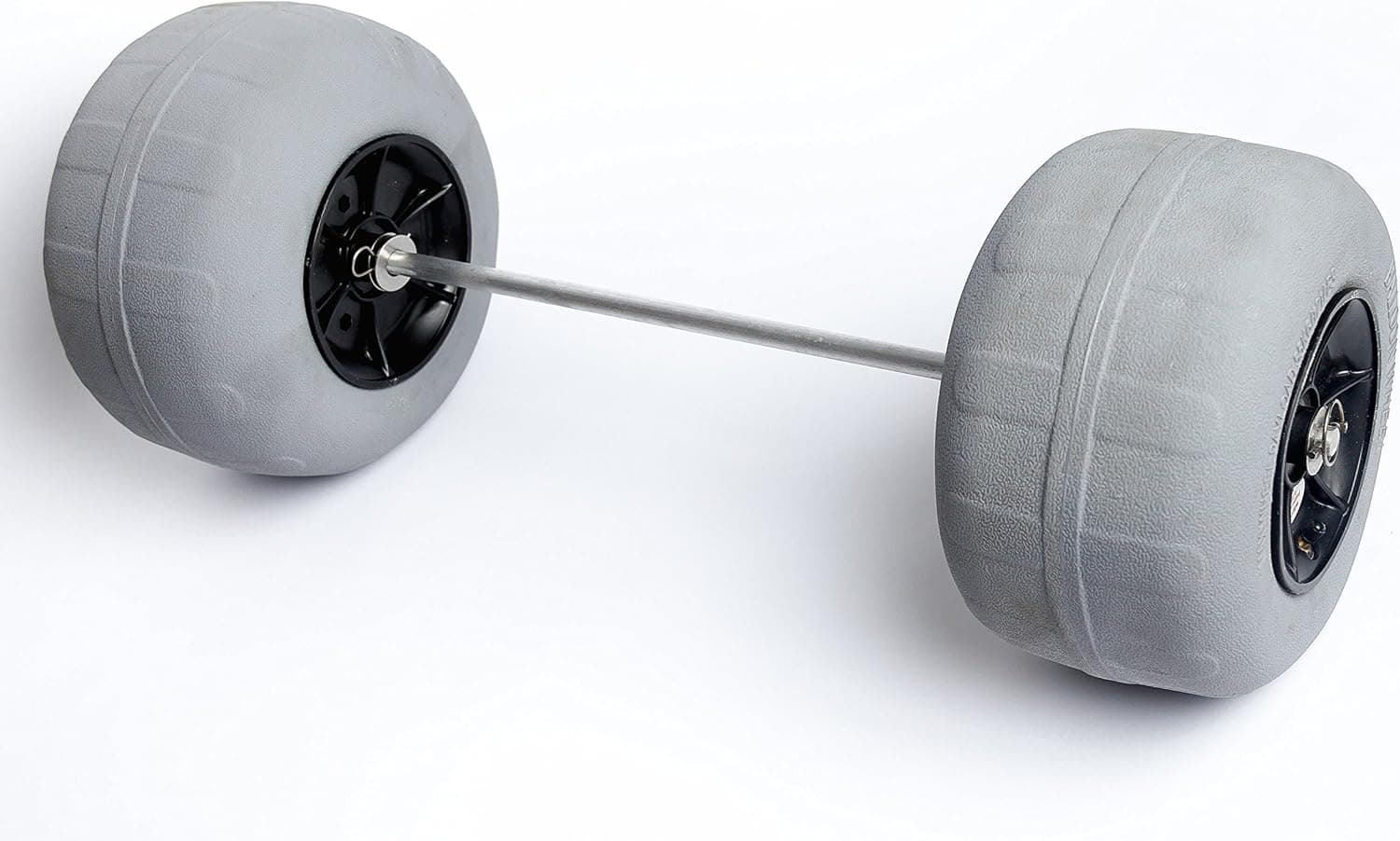 Fields Outdoor Supplies 12" Beach Tire/Balloon Tire and Axle Set - Wheel Bearings, 32" Aluminum Axle, All Clips and Hardware Needed.