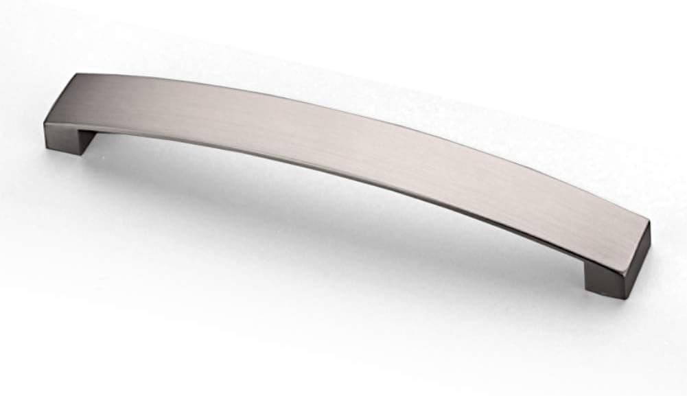 ANGSTROM 5-Pack Curved Arch Cabinet Pulls, Zinc Handle Bar 5" (Brushed Nickel)
