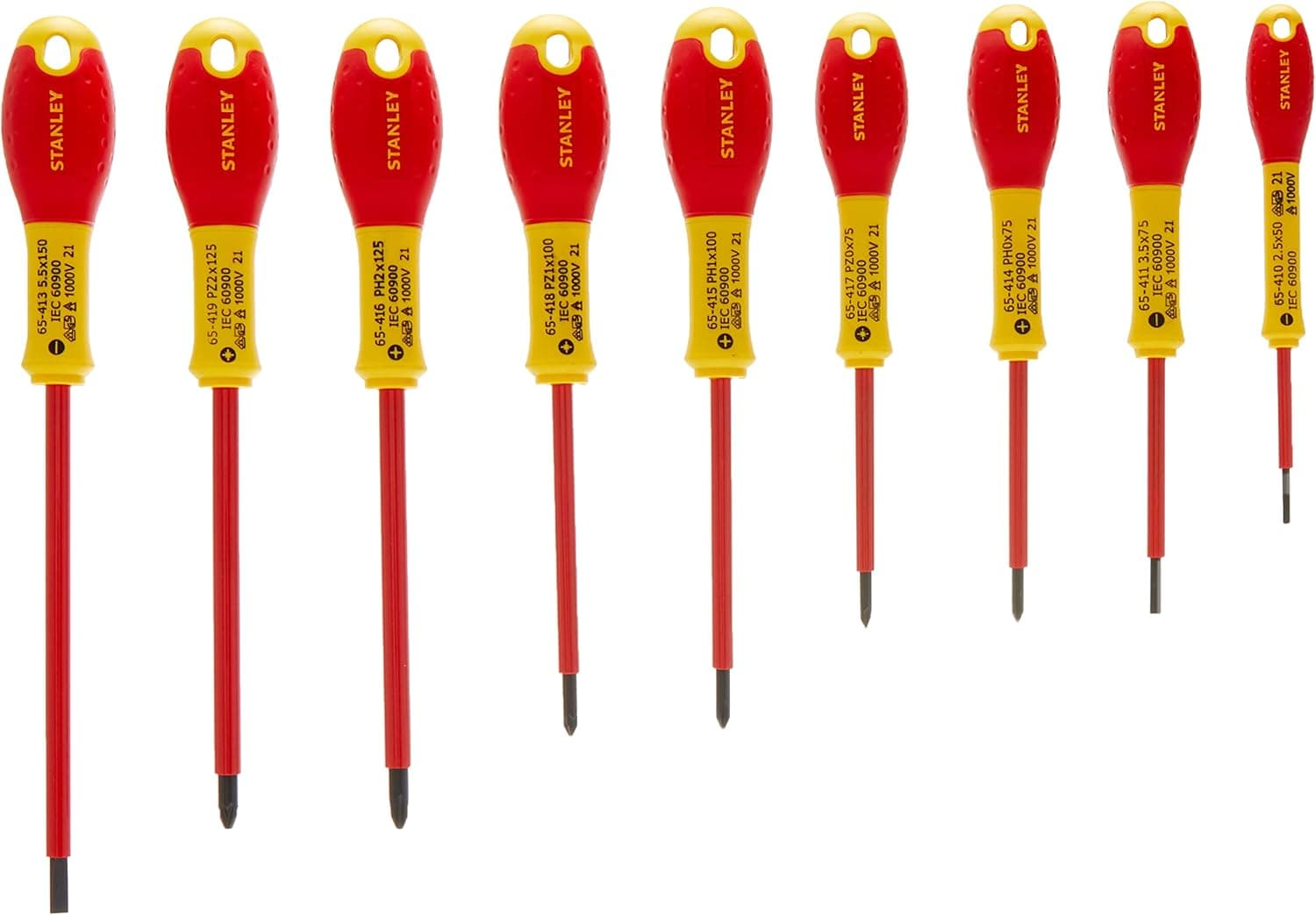 Stanley 0-62-573 Screwdriver Set (10-piece), Multicolor