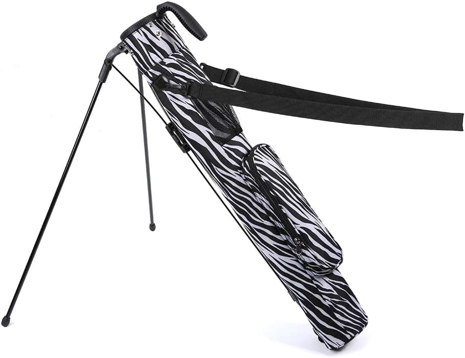 LONGCHAO Sunday Golf Bag, Lightweight Golf Club Bags with Stand and Strap, Pitch and Putt Golf Bag 2 Way Driver Golf Bags, Golf Gifts for Men