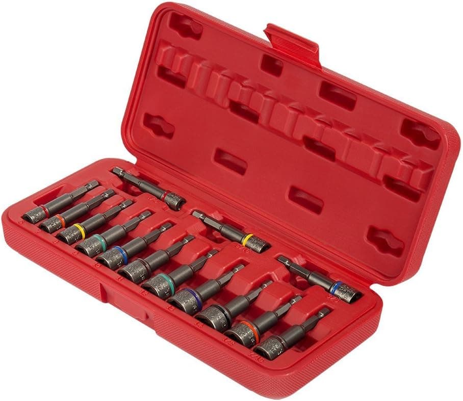 Sunex 9933 14Piece Impact Ready Magnetic Nut Setters Set (SAE/Mm),
