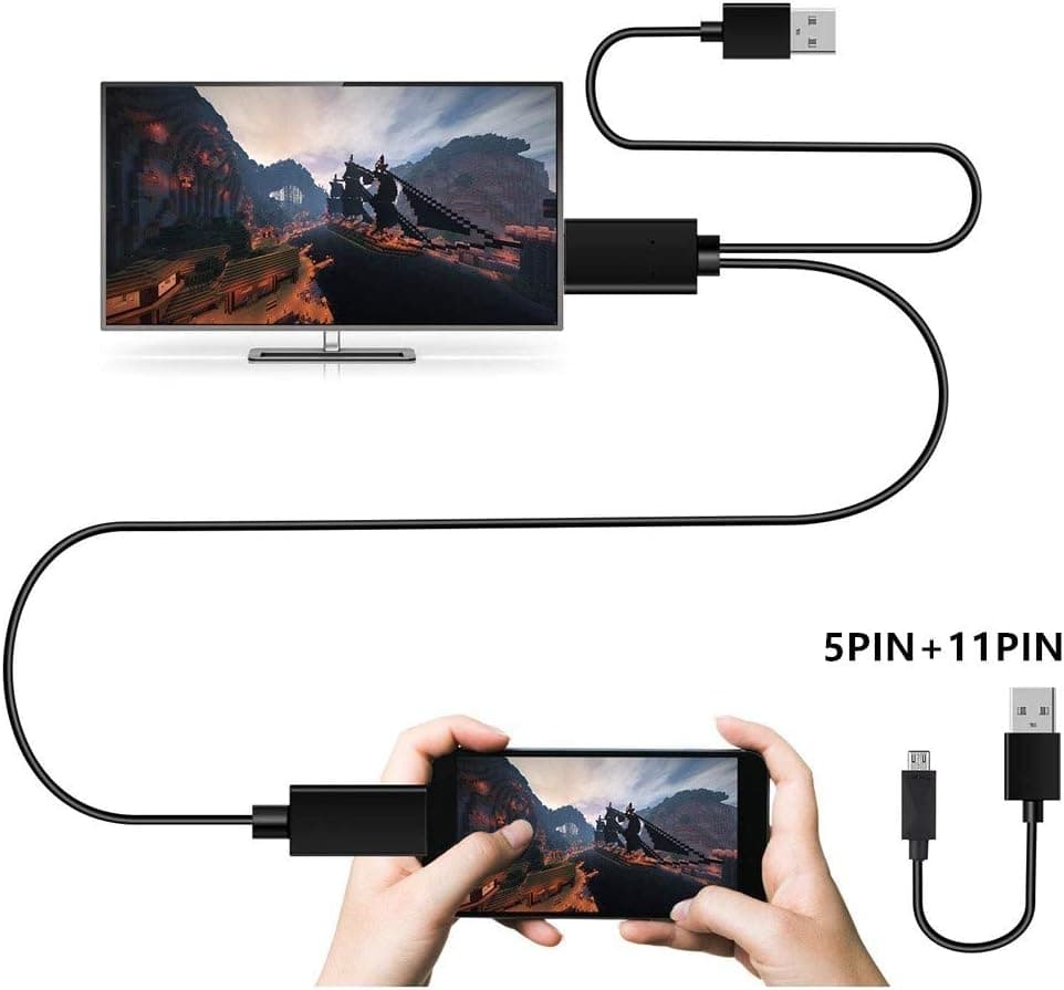 HDMI Adapter, 1080P Digital AV Adapter with Charging Port for HD