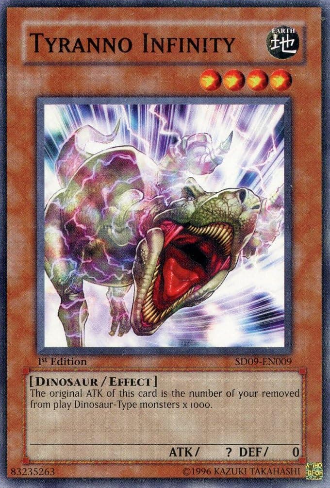 Yu-Gi-Oh! - Tyranno Infinity (SD09-EN009) - Structure Deck 9: Dinosaur's Rage - 1st Edition - Common
